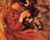 阿曼吉约曼 - Madame Guillaumin Sitting in a Garden